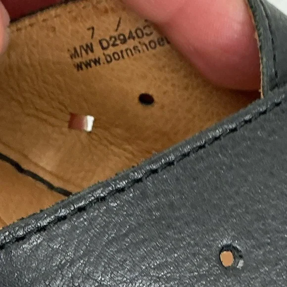 Born Black and Tan Wedge Sandals - Picture 5 of 5